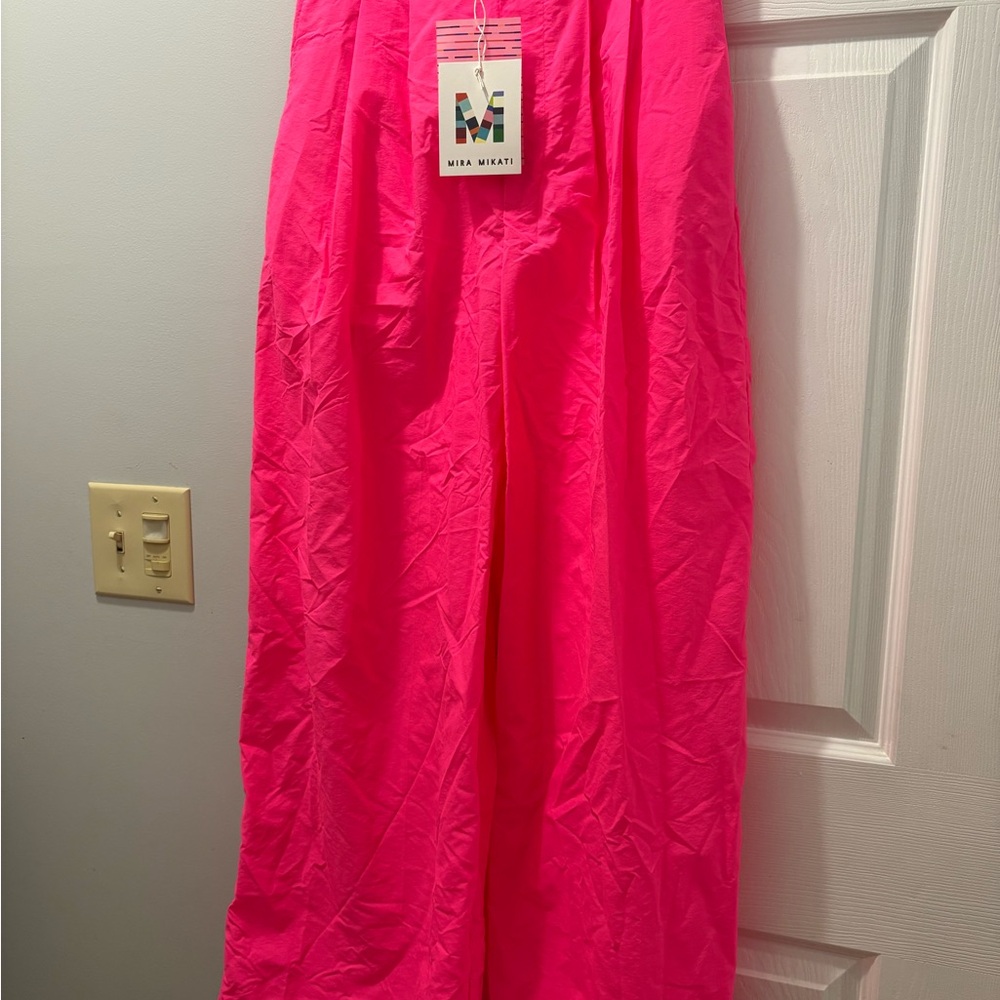 Mira Mikati Neon Pink Kauai technical pant
